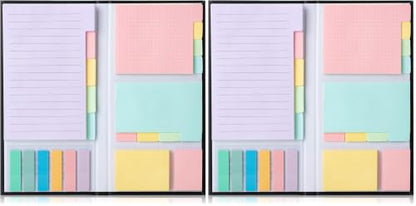 Mr. Pen- Sticky Notes Set, 820 Pack, Ruled - color: Muted Pastel, size: 1 Set (Pack of 2)