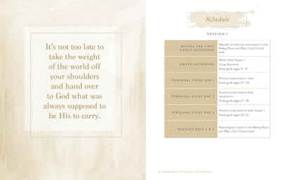 Making Peace with What I Can't Control Bible Study Guide plus Streaming Video: Find Relief from the Exhaustion of Overthinking, Trying to Fix Others, and Wanting to Figure It All Out