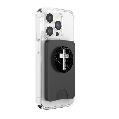Christian Bible Verse Religious Philippians 4:13 Cross Gifts PopSockets PopWallet for MagSafe - style: Magnetic PopWallet