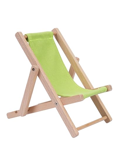 Foldable Wooden Cell Phone Stand, Phone Holder for Desk - color: Green