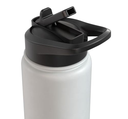 Seeds Of Faith Christian Wheat Cross Scripture Stainless Steel Insulated Water Bottle - color: White