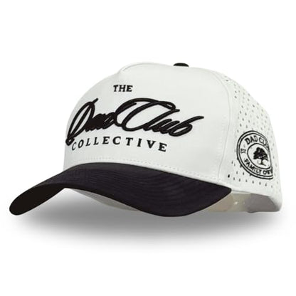 CITRUSY Athletic Trucker Golf Hat | Performance Mens 5 Panel Cap | Cool Breathable Waterproof Workout Running Snapback - color: Dad Club | Black