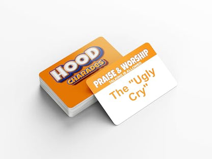 Hood Charades : Praise Break Edition Gospel Church Party Card Game, Act It Out & Talk It Out Challenges that spark laugh out loud rounds at game night, fellowships, reunions, cookouts, and kickbacks