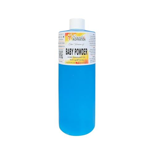 Baby Powder Home Fragrance Oil by Scents & Inspiration | Incense Oil for Warmers & Diffusers | Great for Relaxing and Freshening Any Space | 16 fl oz - color: Baby Powder, size: 16 Fl Oz (Pack of 1)