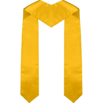 Clergy Stole & Choir Stole with Cross Embroidery 60'' (Pink) - color: Gold