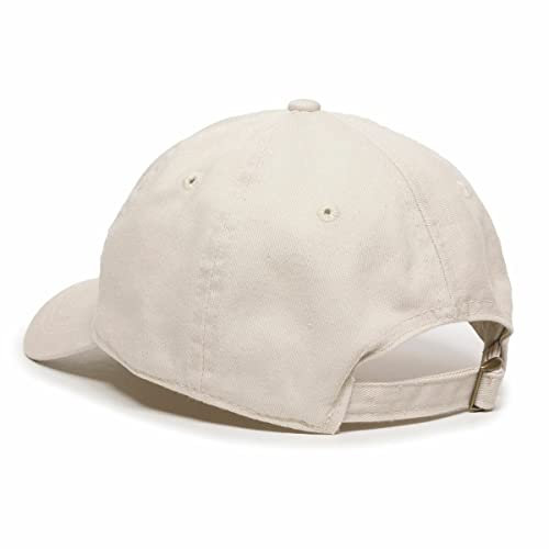 DSGN By DNA Say Mashallah Embroidered Hat Islamic Muslim Faith Inspired Cotton Baseball Cap Adjustable Dad Hat for Men&Women - color: Putty