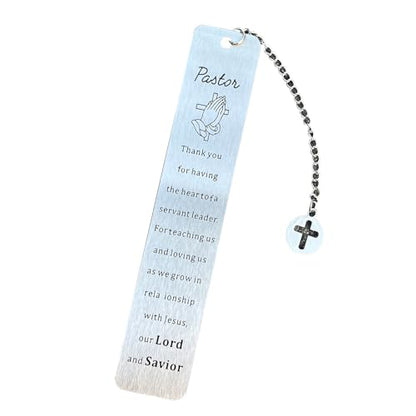 Christian Bookmark Gifts for Women Girls Boys, Inspirational Religious Book Mark Markers Faith - style: To my pastor