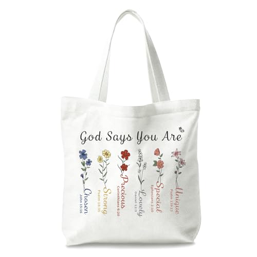 Bible Tote Bags Cute Christian Preppy Canvas Tote Bag Christian Gifts for Women Reusable Shopping Bags(Parent) - color: Bible-6