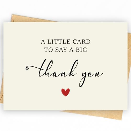 52 Pack 210GSM | Thank You Cards | Thank You Cards & Notes with Envelopes | Pefect for Baby Shower, Wedding, Teacher, Graduation, Business, Holiday, and Christmas | Teacher Appreciation Gifts - color: A Style 52pc