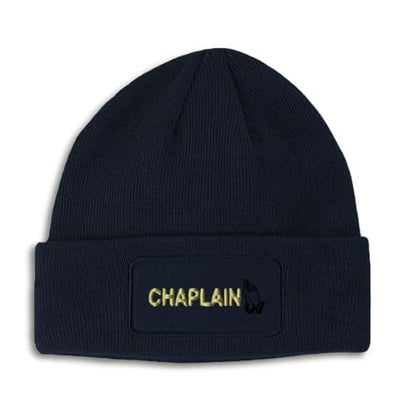 Speedy Pros Patch Beanie Chaplain Pray Christ Jesus Christ Faith Skull Cap Hats for Men & Women Winter Hats One Size - color: Navy Design Only