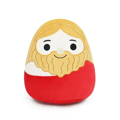 Jesus Plush Toy - Religious Stuffed Doll - Jesus Plush Pillow - Faithful Lovers and Easter Basket Stuffed Gift (Red) - color: Red