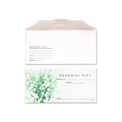 Memorial Gift Offering Envelope for Church | 3" x 6 5/16" | "In Memory Of" Lines