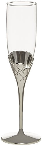 Lenox True Love Silverplate Champagne Flutes, Set of 2 - style: Flute Pair