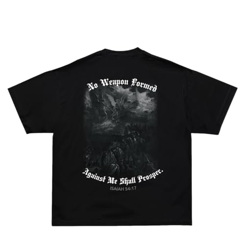 SAINT KAIZEN Men’s Shirts for Extra Softness - 220G Cotton Oversized - color: Isaiah - Black, size: X-Small
