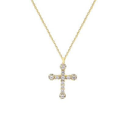 Cross Pendant Necklace for Women Jewelry Gold Cross Necklaces for Women Cross Necklace Minimalist Trendy Jewelry Valentines Day - style: CN2