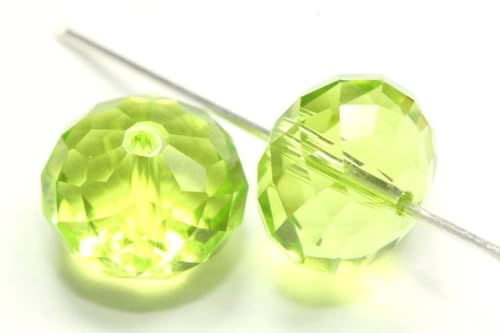 24pcs Adabele Austrian 6mm Rondelle Crystal Beads Light Olivine Green - color: Light Olivine Green, size: 4mm x 6mm - 24pcs