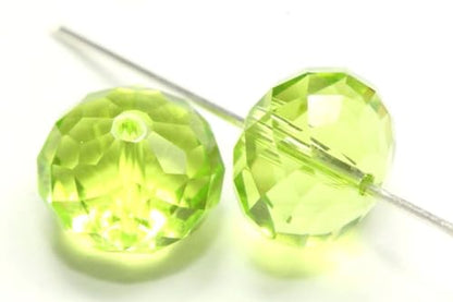 24pcs Adabele Austrian 6mm Rondelle Crystal Beads Light Olivine Green - color: Light Olivine Green, size: 4mm x 6mm - 24pcs