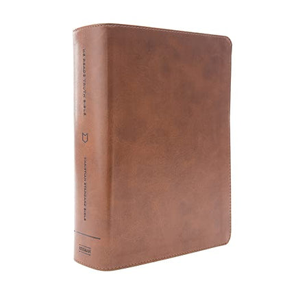 CSB He Reads Truth Bible, Saddle LeatherTouch, Black Letter, Wide Margins, Journaling Space, Study Tools, Reading Plans, Maps, Charts, Easy-to-Read Bible Serif Type