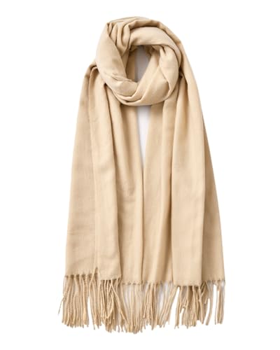 Winter Scarf for Women Scarves Shawls Wraps Accessories Blanket Scarf - color: Beige
