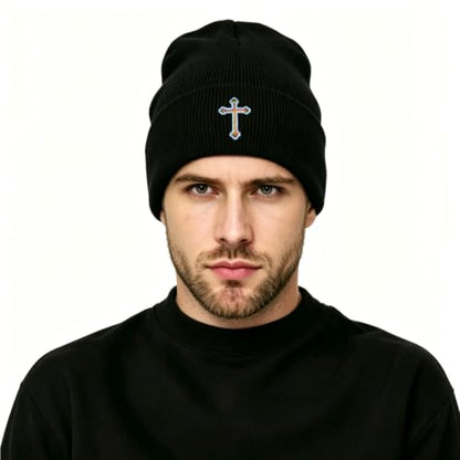 Funny Embroidered Beanie Hats for Men Women, Winter Graphic Knit Hat, Stuff Accessories Gifts