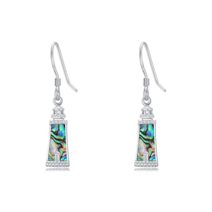 Dorunmo 925 Sterling Silver Mustard Seeds Dangle Earrings for Women Mountains Earrings Hypoallergenic Christmas Jewelry Gifts for Women - style: Lighthouse