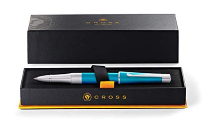 Cross Beverly Refillable Gel Ink Rollerball Pen, Medium Rollerball, Includes Premium Gift Box - Translucent Teal Lacquer - color: Translucent Teal Lacquer, style: Rollerball Pen