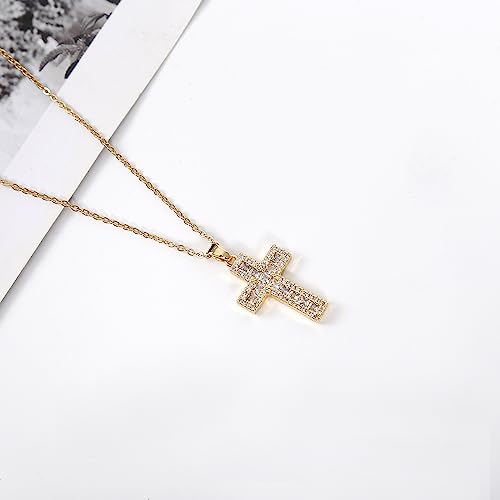 Cross Pendant Necklace for Women Jewelry Gold Cross Necklaces for Women Cross Necklace Minimalist Trendy Jewelry Valentines Day - style: CN15