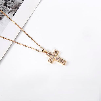 Cross Pendant Necklace for Women Jewelry Gold Cross Necklaces for Women Cross Necklace Minimalist Trendy Jewelry Valentines Day - style: CN15