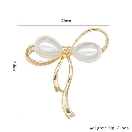 Brooch Pins For Women Fashion Elegant Brooches Lapel Badges Coat Sweater Scarves Shawl Dress Accessory Wedding Party Prom Jewelry - color: golden