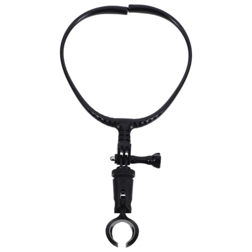BESTonZON Hands-Free Black Mic Support Stand with Metal and Plastic Frame for Singing, Hosting and Live Streaming