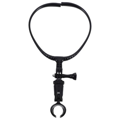 BESTonZON Hands-Free Black Mic Support Stand with Metal and Plastic Frame for Singing, Hosting and Live Streaming