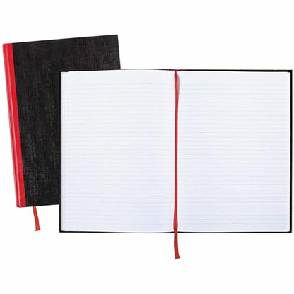 Black n' Red Notebook, Business Journal, 11-3/4" x 8-1/4", 96 Sheets, Ruled, Optik Paper, Hardcover, Casebound, Black (D66174) - size: 1 Count, style: Large