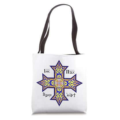 COPTIC CROSS COPTIC ORTHODOX CHURCH EASTERN CHRISTIAN SYMBOL Tote Bag