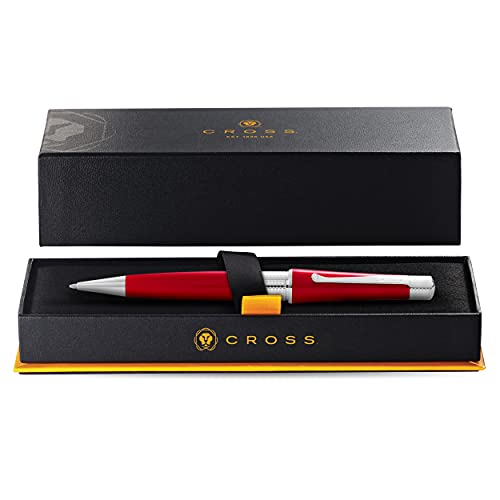 Cross Beverly Refillable Ballpoint Pen, Medium Ballpen, Includes Premium Gift Box - Translucent Red Lacquer - color: Translucent Red Lacquer, style: Ballpoint Pen