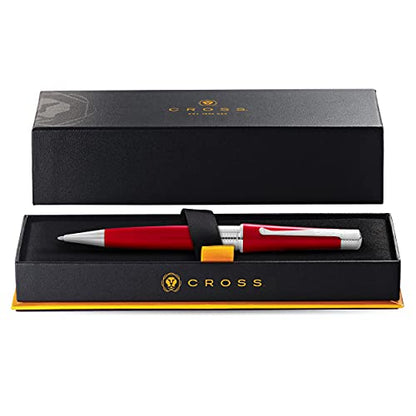 Cross Beverly Refillable Ballpoint Pen, Medium Ballpen, Includes Premium Gift Box - Translucent Red Lacquer - color: Translucent Red Lacquer, style: Ballpoint Pen