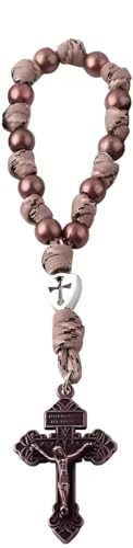 Intercession Paracord Decade Rosary - color: Copper