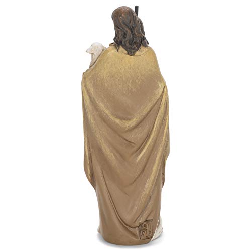 Joseph studios 4" Good Shepherd (Jesus) Figurine, Multi-color,