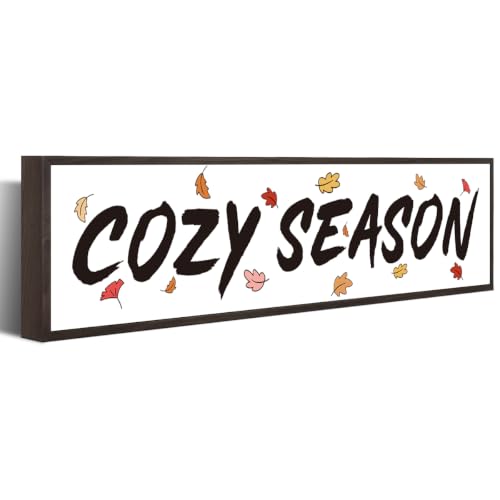 Autumn Wall Decoration, Cozy Season Sign Rustic Farmhouse Home Decor - color: Fall Sign 3