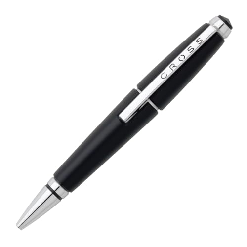 Cross Edge Jet Black Gel Rollerball Pen, Medium Point, Black Ink - color: Jet Black