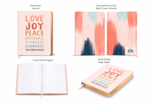 WORLD TRAVELER Christian Journal 256 Gilded-Edge Pages Thimblepress - color: Love Joy Peace, size: 6X8