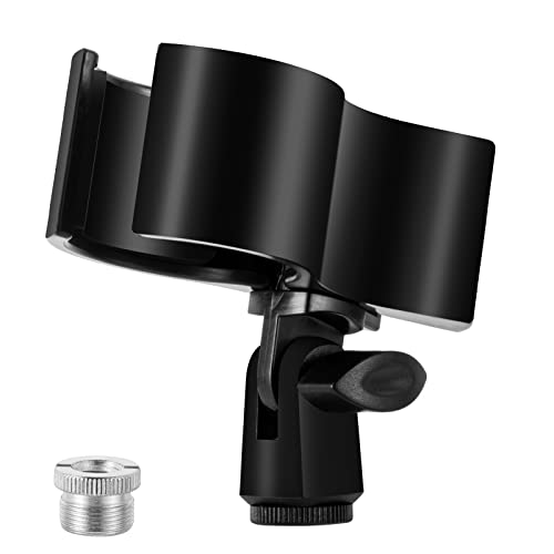 BILIONE Large Microphone Clip for Mics with Outer Diameter 1.26" to 2.3" - color: black, size: 1 Pack