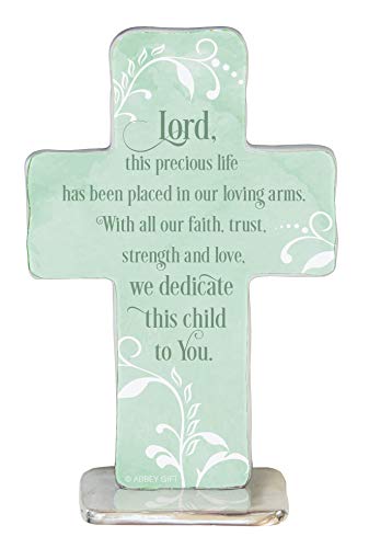 Cathedral Art (Abbey & CA Gift Standing Cross-Dedicate This Child, Multicolored - style: Dedicate Child