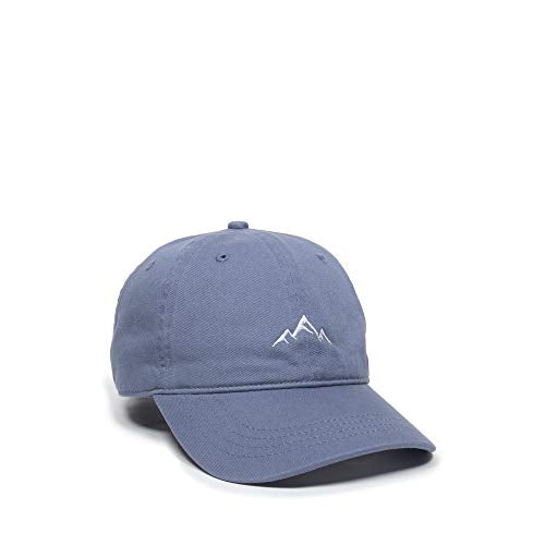 Outdoor Cap Mountain Embroidered Dad Hat Adjustable Soft Cotton Polo Style Unstructured Baseball Cap for Men & Women - color: Cloudy Blue