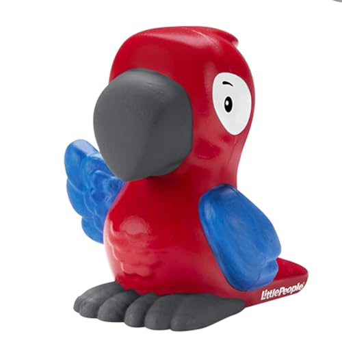 Replacement Red and Blue Parrot Bird Figure for Fisher-Price Little People Noah's Ark Playset - HNG03 ~ Works with Other Sets Too ~ Children's Bible Story Playset Figure