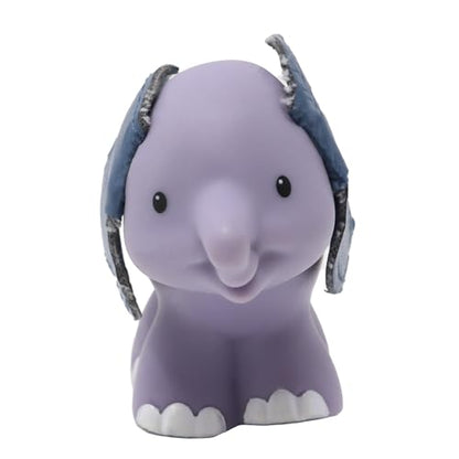 Fisher-Price Replacement Part for Collectible Little People Noah's Ark or Zoo Playset K0475 - Replacement Elephant Figure with Leather Like Touch and Feel Ears and Green Turtle on It's Back