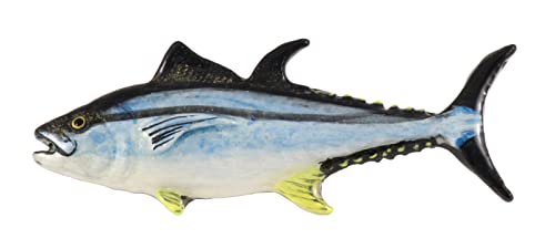 Bluefin Tuna Fish Pin, Pewter, Lapel, Hat, Pins, Brooch, Brooches, Jewelry, Gift, Handmade in the USA, 200 Fish Designs Available. S009Z - color: Hand Painted