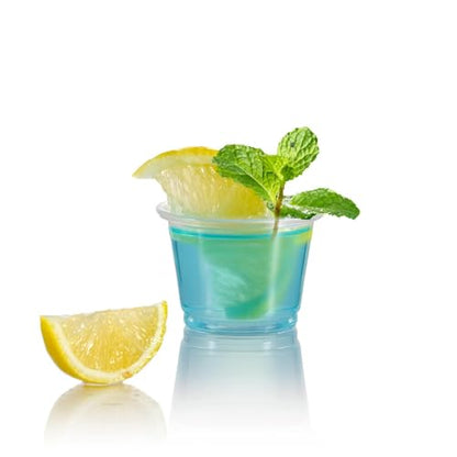 1000 Count-1oz Plastic Shot Glasses Mini Disposable Cups Perfect Container for Jello Shots, Condiments, Tasting, Sauce, Dipping, Samples - size: 1oz-1000Count