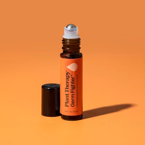 Plant Therapy Germ Fighter Essential Oil Blend 10 mL (1/3 oz) - style: Pre-Diluted Roll On