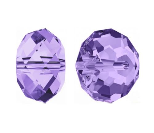 24pcs Adabele Austrian 6mm Rondelle Crystal Beads Tanzanite Purple - color: Tanzanite/Purple, size: 4mm x 6mm - 24pcs