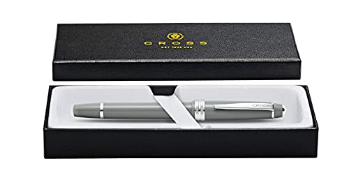 Cross Bailey Light Rollerball Pen, Polished Gray, Medium Point, Black Ink - color: Polished Gray